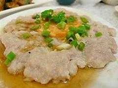 浇汁咸蛋肉饼