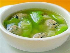 丝瓜肉丸汤