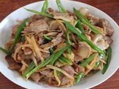 野菊炒肉片