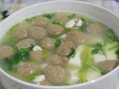 肉丸豆腐汤