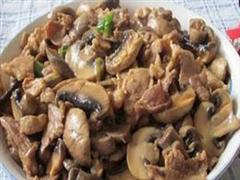 口蘑烩鸡腰