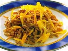 菊花炒肉丝