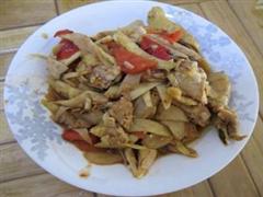 冬笋炒鸡片
