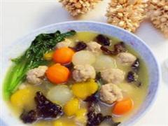 五彩肉丸子汤