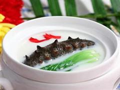 奶汤海参