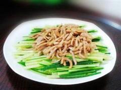 黄瓜拌肉丝