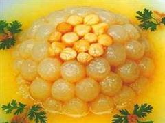 干贝萝卜球