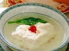 干贝肉豆花