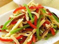 冬笋熘野鸡丝