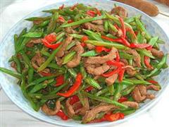 扁豆炒肉丝