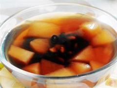 雪梨黑豆糖水