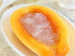 木瓜燕窝炖雪蛤