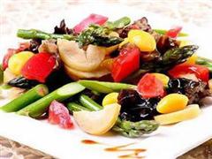 番茄双笋银杏果