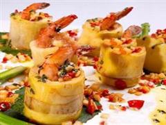 芦笋紫苏春笋虾