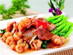 红椒培根炒菜心