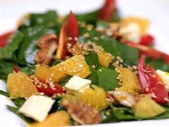 鲜橙芝麻奶酪沙拉