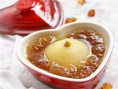 桃胶炖原梨