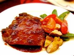 葡汁烩小排佐甜豆香菇