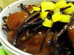干蕨菜炖肉皮