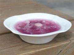 紫薯银耳莲子羹