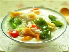 蔬菜油条粥