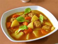 土豆肉丸子汤