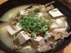 淡菜板豆腐白菜汤