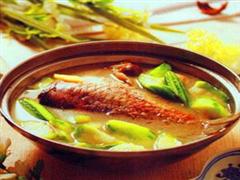 丝瓜鲜菇鱼尾汤