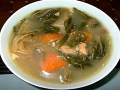 红萝卜杏仁菜干汤