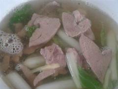 猪肝白菜汤