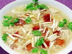 雪梨豆腐蛋花汤