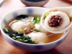 肉麸汤圆