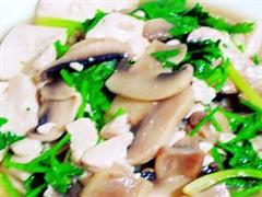 鲜蘑拌豆腐