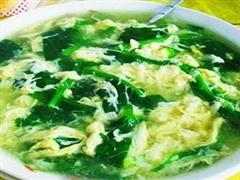 蛋花空心菜汤