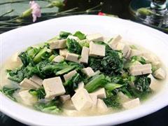 小白菜炖豆腐