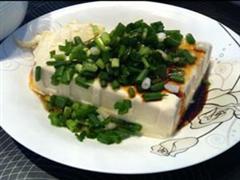 野葱拌豆腐