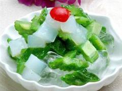 葱拌芦荟片