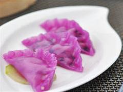 紫水晶韭菜饺
