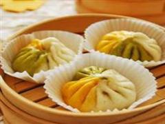 多彩雞肉包子