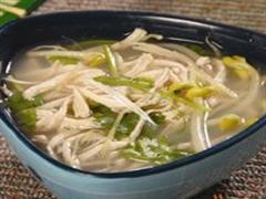 豆芽鸡丝汤