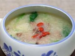 猪肝菠菜粥