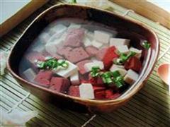 鸡血豆腐汤