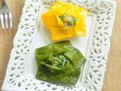 彩色蒸饺