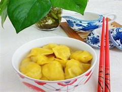 南瓜鸡肉香菇水饺