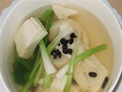 葱白淡豆豉豆腐汤