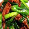 野葱炒牛肉