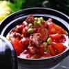 青豆西红柿牛肉煲