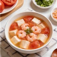 番茄豆腐虾仁汤