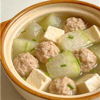 冬瓜豆腐肉丸汤