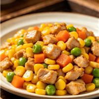玉米粒炒鸡丁